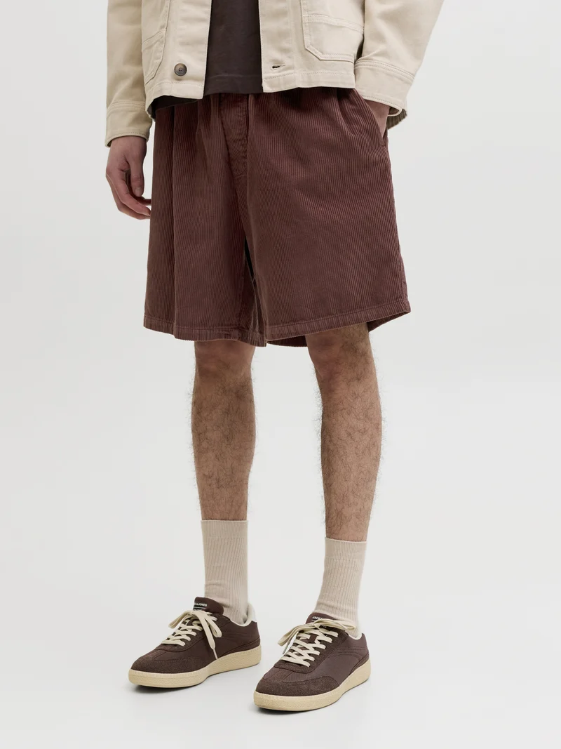 JPSTBILL CORDUROY JOGGER SHORTS REG, Bitter Chocolate