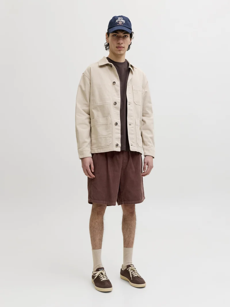 JPSTBILL CORDUROY JOGGER SHORTS REG, Bitter Chocolate