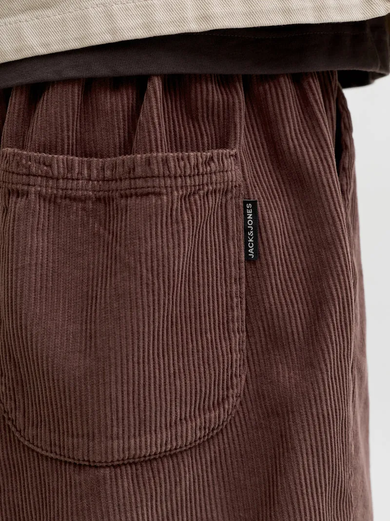 JPSTBILL CORDUROY JOGGER SHORTS REG, Bitter Chocolate