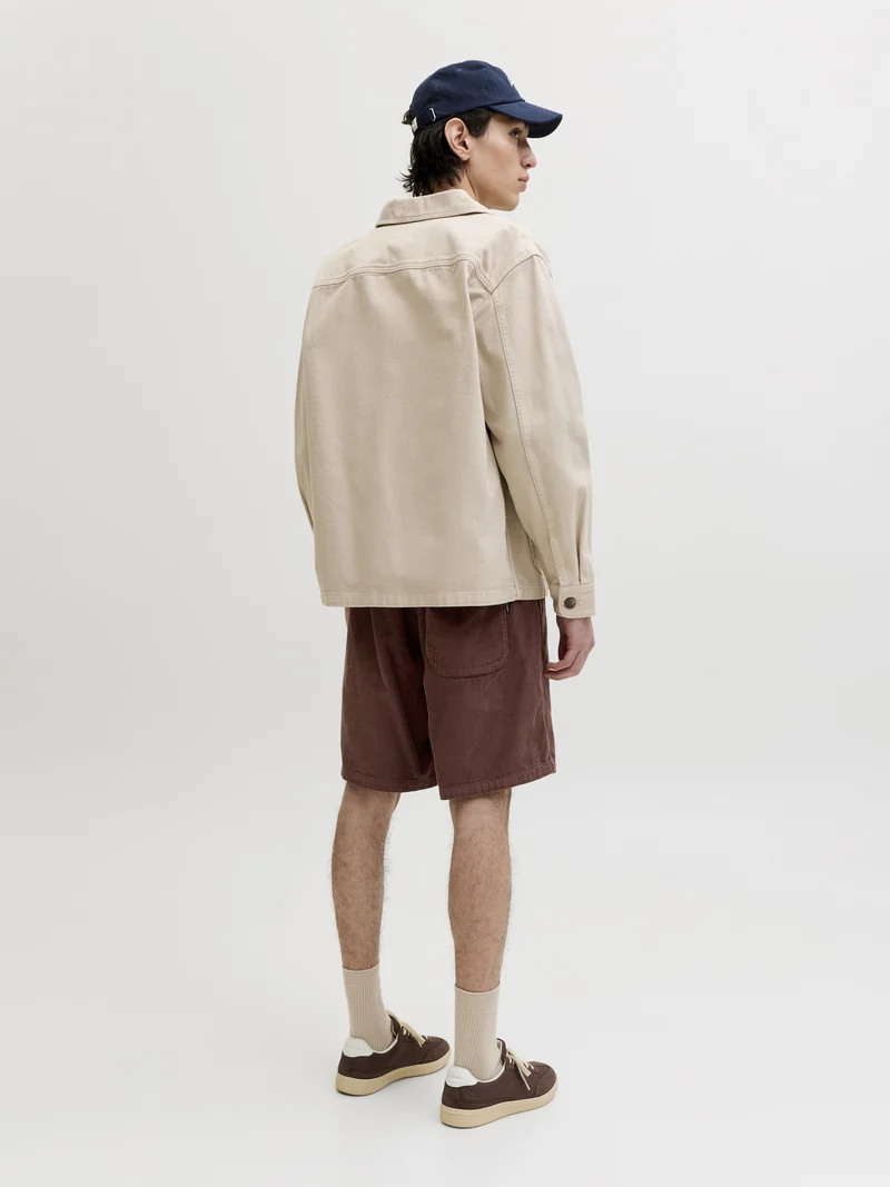 JPSTBILL CORDUROY JOGGER SHORTS REG, Bitter Chocolate