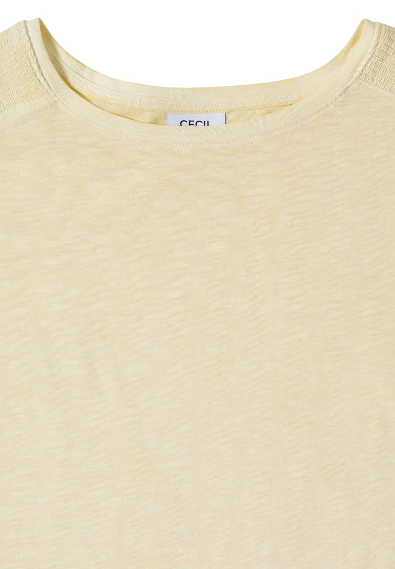 NOS GMD Shoulder Gathering Shi, buttermilk yellow
