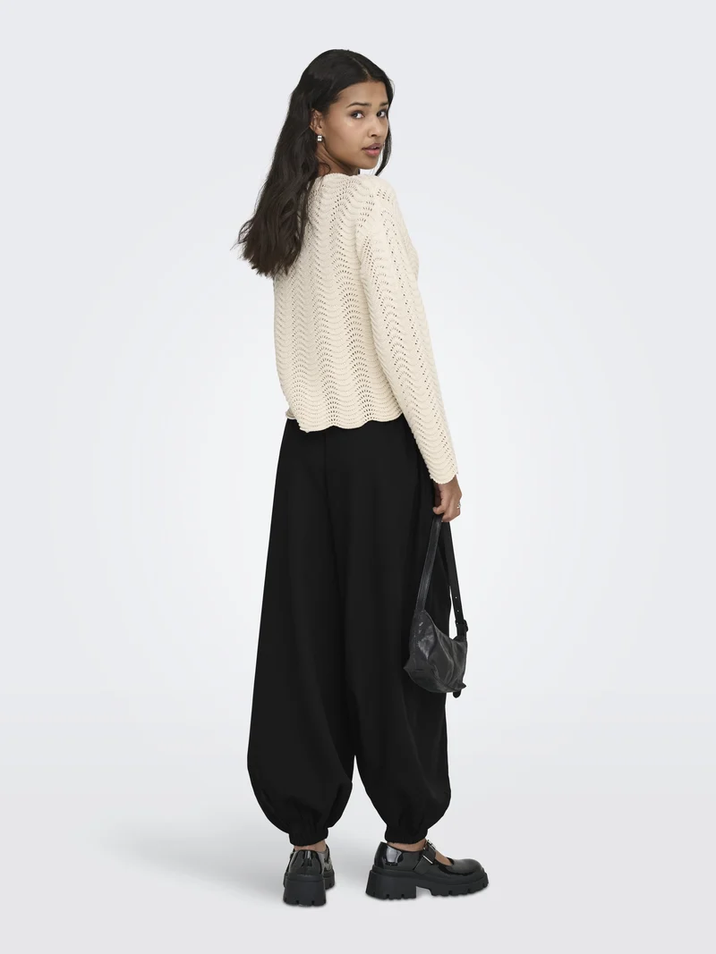 JDYPALOMA MW LOOSE PANT WVN NOOS, Black