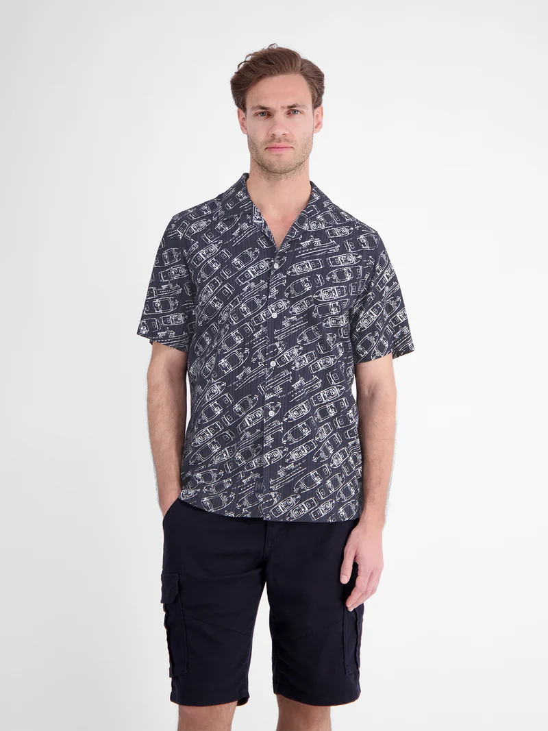 HEMD 1/2 ARM, CLASSIC NAVY