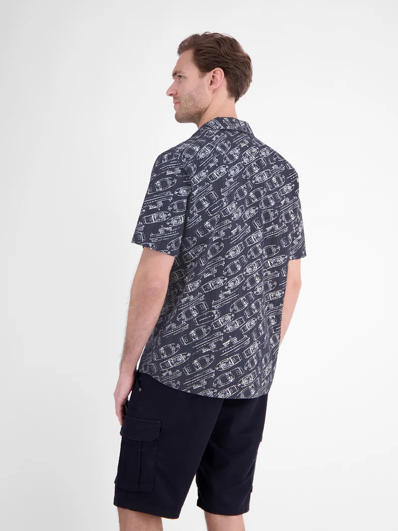 HEMD 1/2 ARM, CLASSIC NAVY