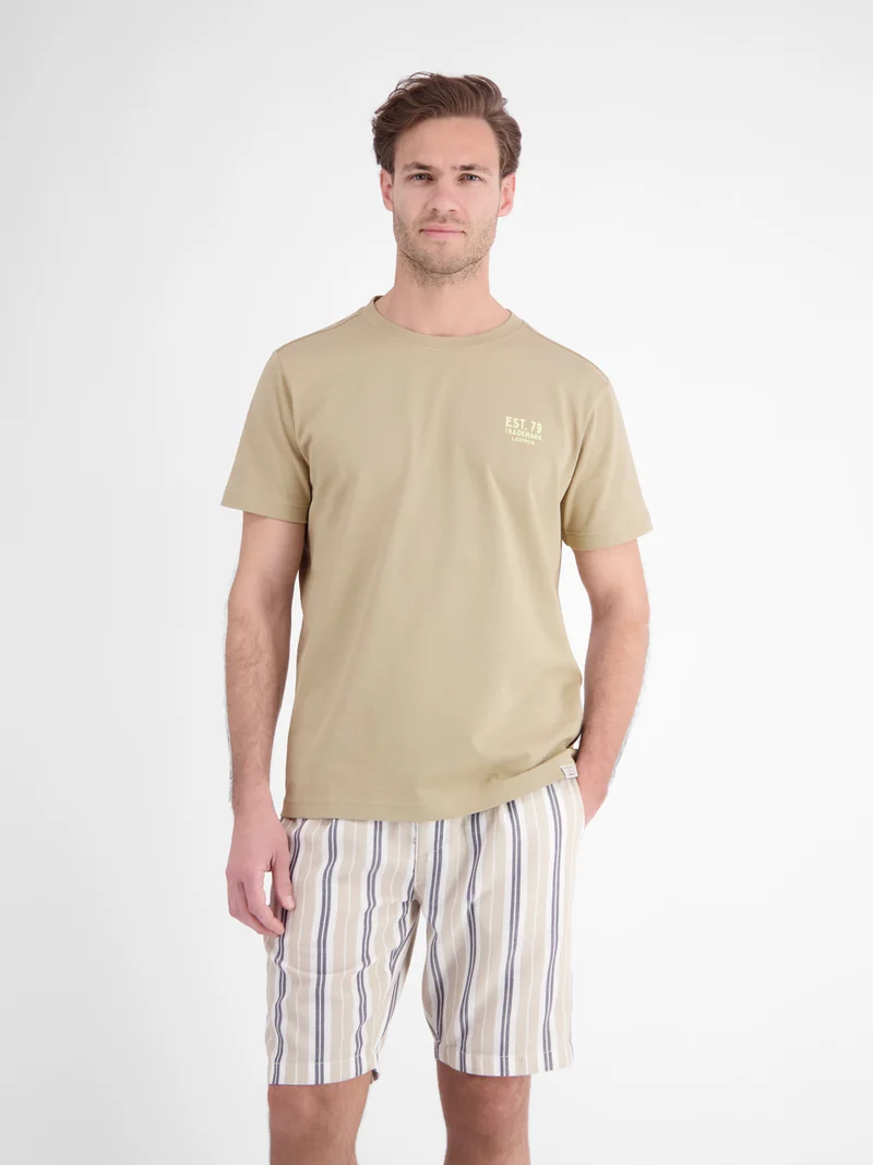 T-SHIRT/SERAFINO 1/2 ARM, GRAVEL BEIGE