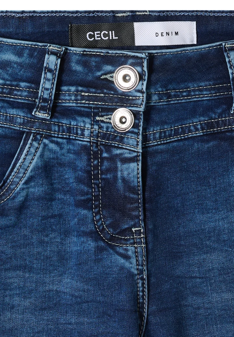 NOS Scarlett Shorts Mid Blue, mid blue used wash