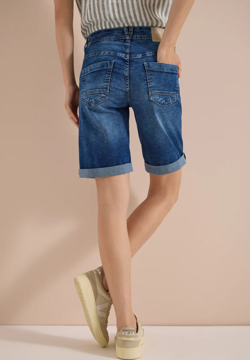 NOS Scarlett Shorts Mid Blue, mid blue used wash