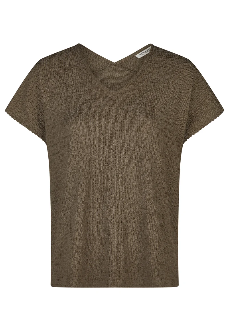 BLOUSE, KHAKI GREEN
