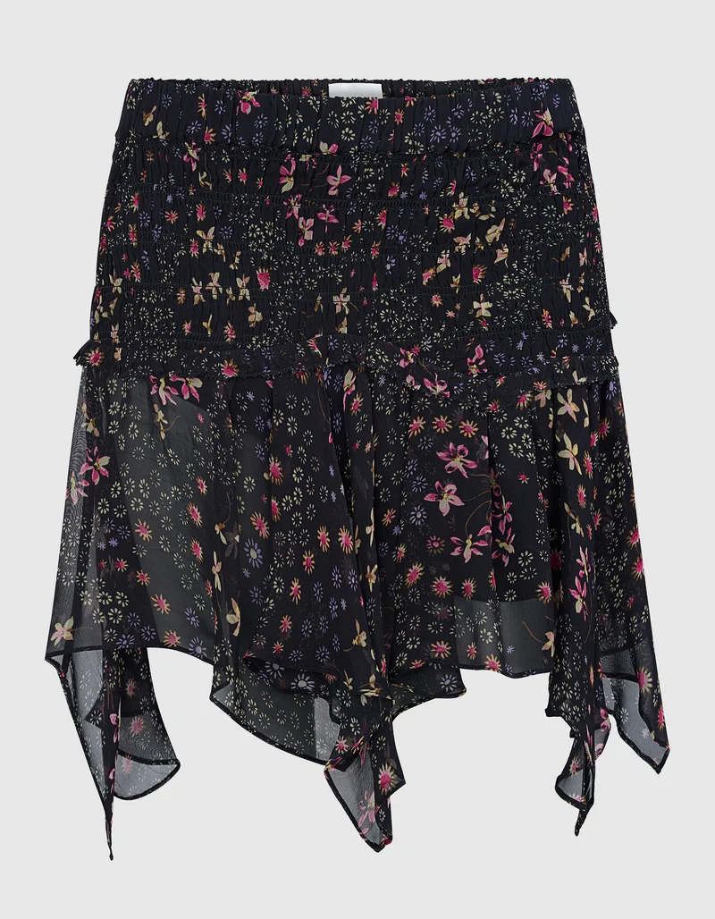 Gemusterter Mini-Chiffon-Rock Fiala