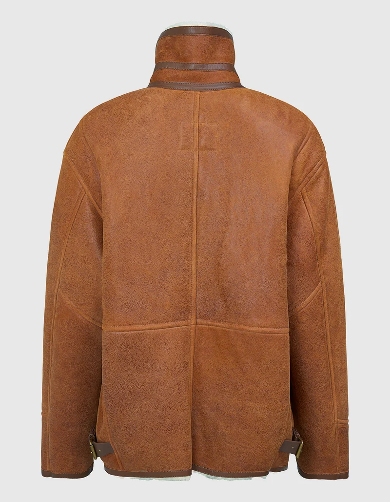 Lammleder-Shearling-Jacke Adelina