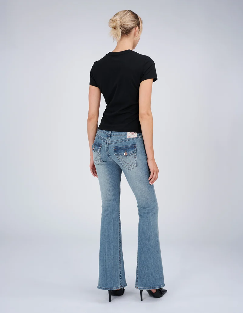 Bedrucktes T-Shirt Classic mit Strass-Verzierung