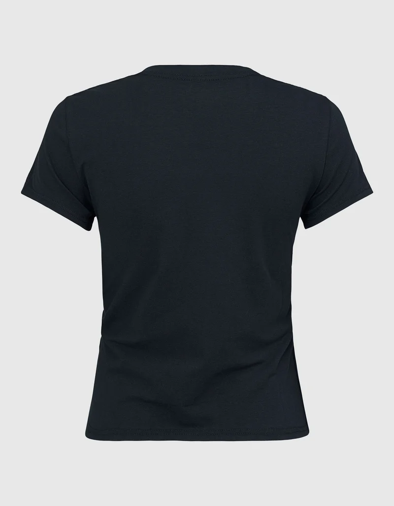 Bedrucktes T-Shirt Classic mit Strass-Verzierung