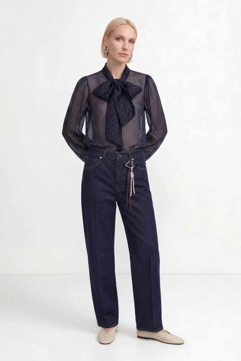 Rich & Royal Rinsed Barrel Jeans denim blue