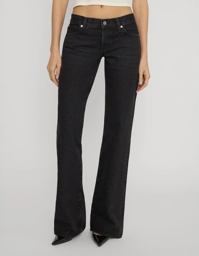 Low Rise Wide-Leg Jeans The Gray