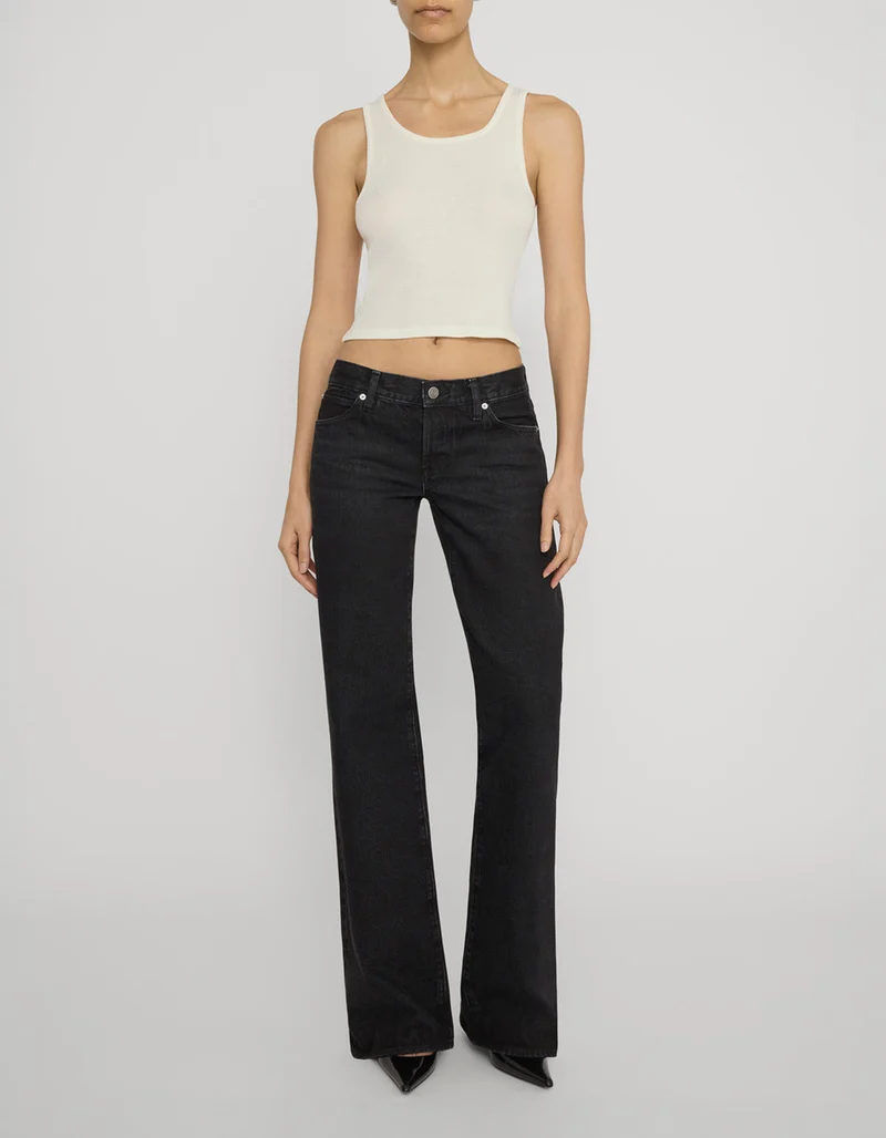 Low Rise Wide-Leg Jeans The Gray