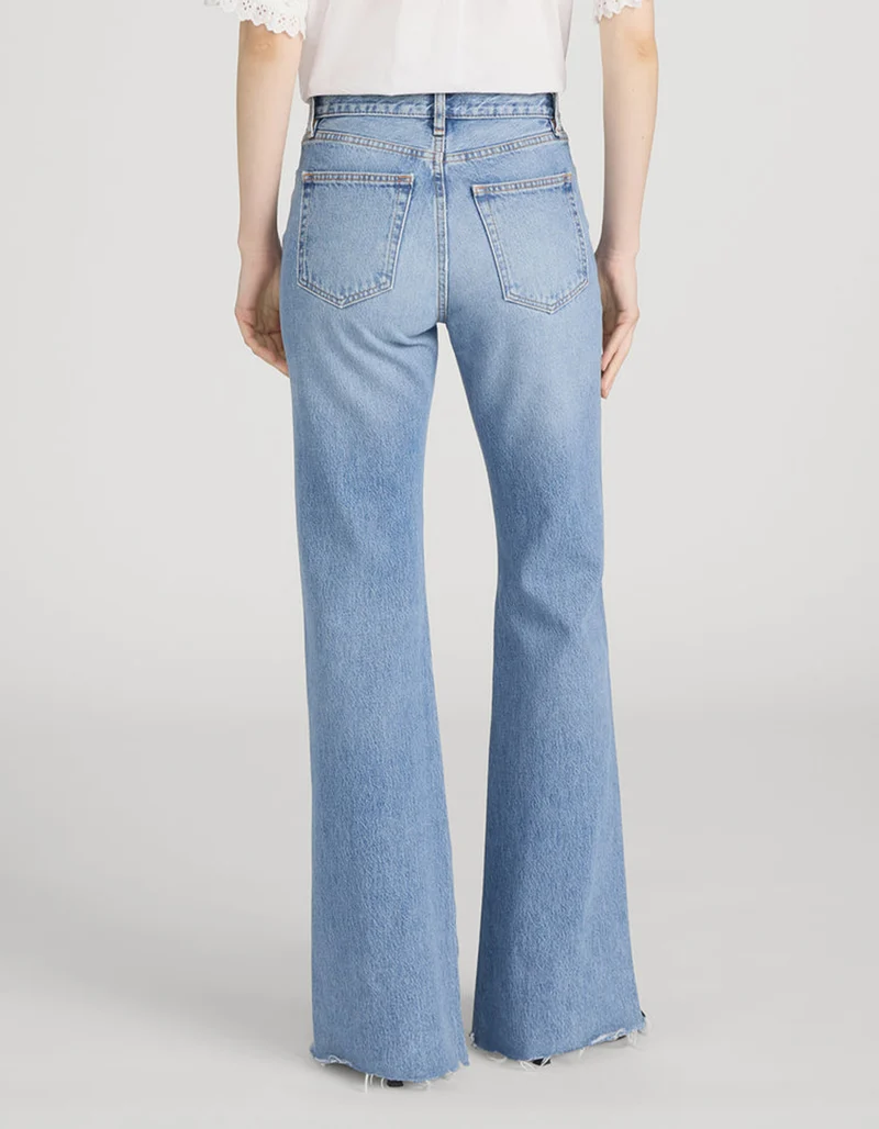 Mid Raise Flared-Leg Jeans The LAX