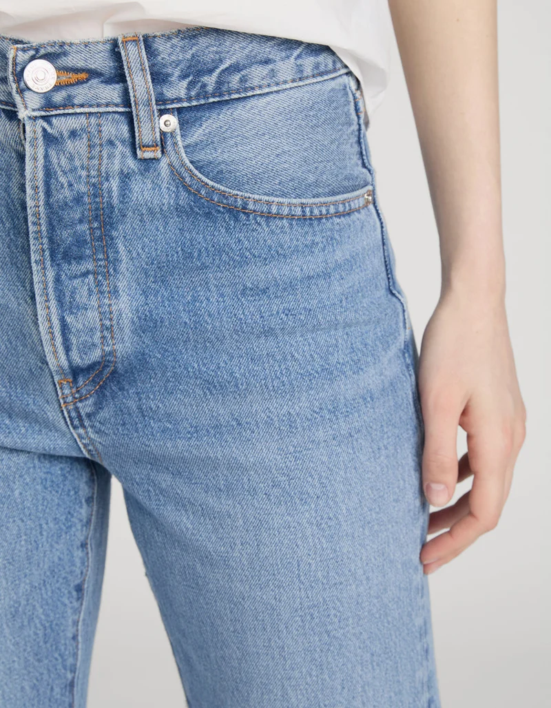Mid Raise Flared-Leg Jeans The LAX