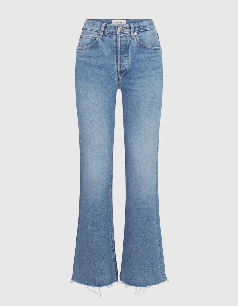 Mid Raise Flared-Leg Jeans The LAX