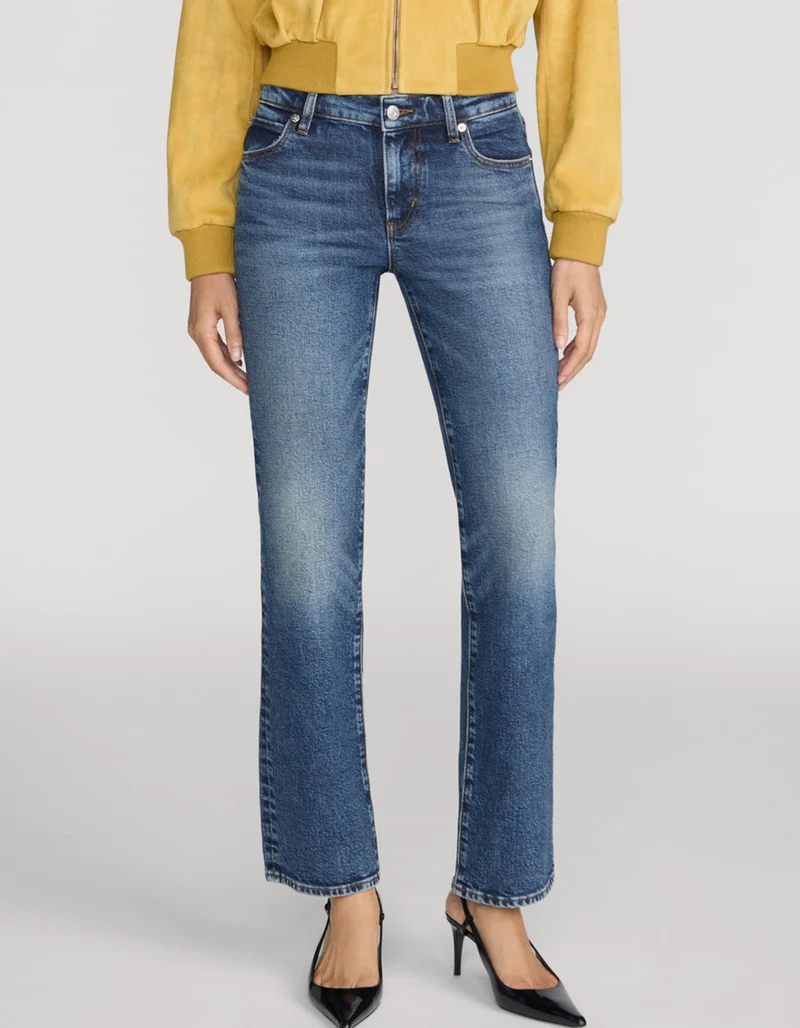 Cropped Straight-Leg Jeans The Cigarette