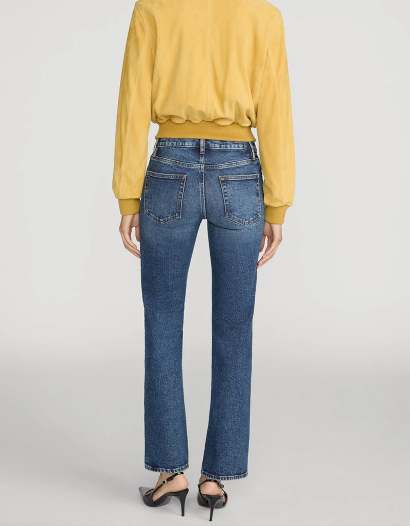 Cropped Straight-Leg Jeans The Cigarette