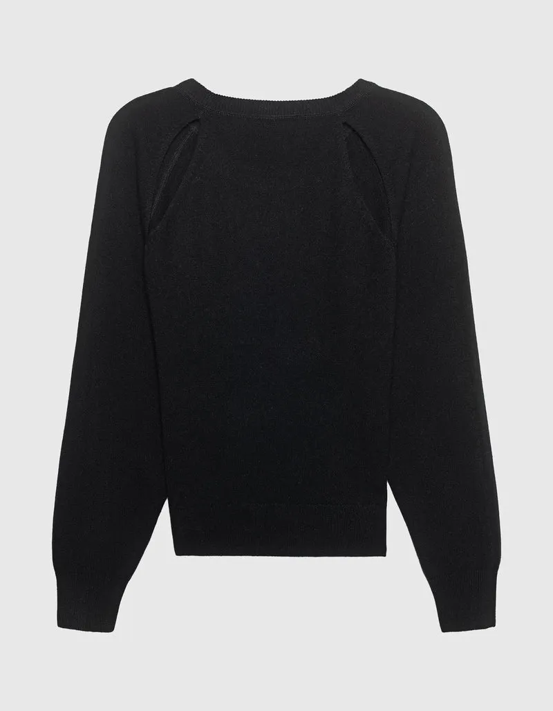 Kaschmir-Pullover Cambrie mit Cut-Outs