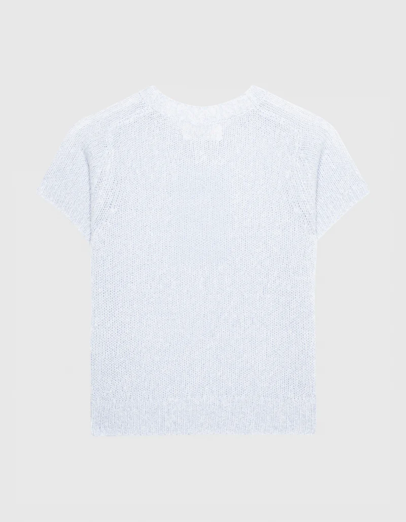 Kaschmir-Seide Kurzarm Pullover Siona