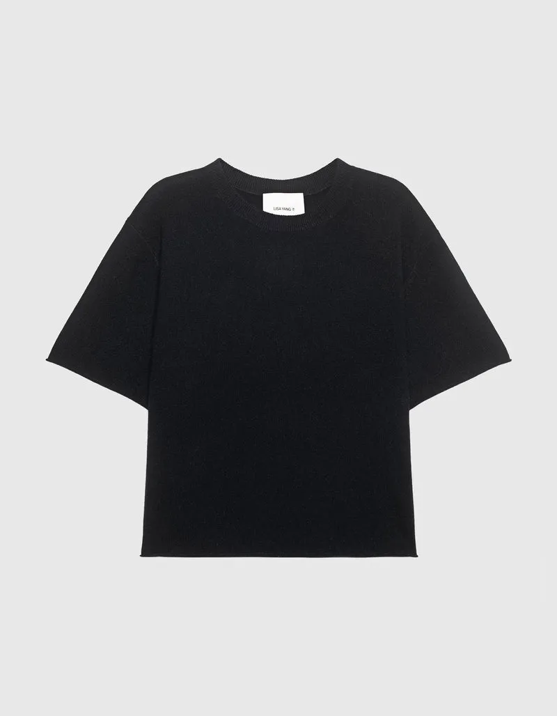 Kurzarm-Kaschmir-Pullover Cila