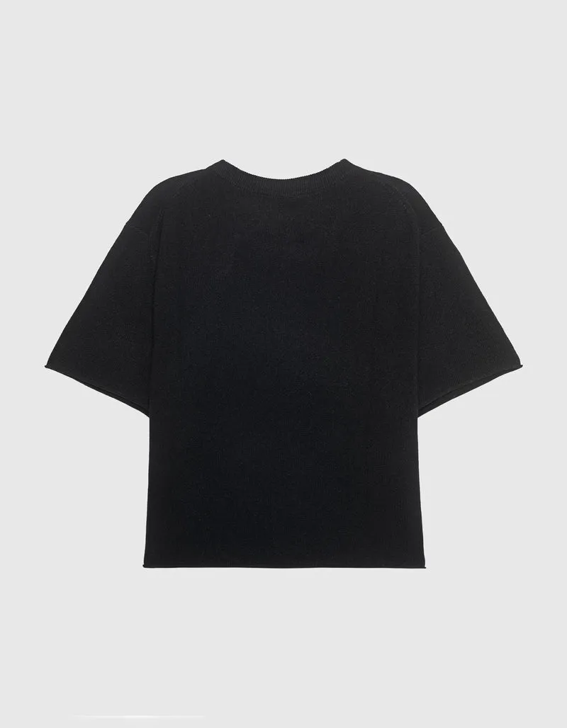 Kurzarm-Kaschmir-Pullover Cila