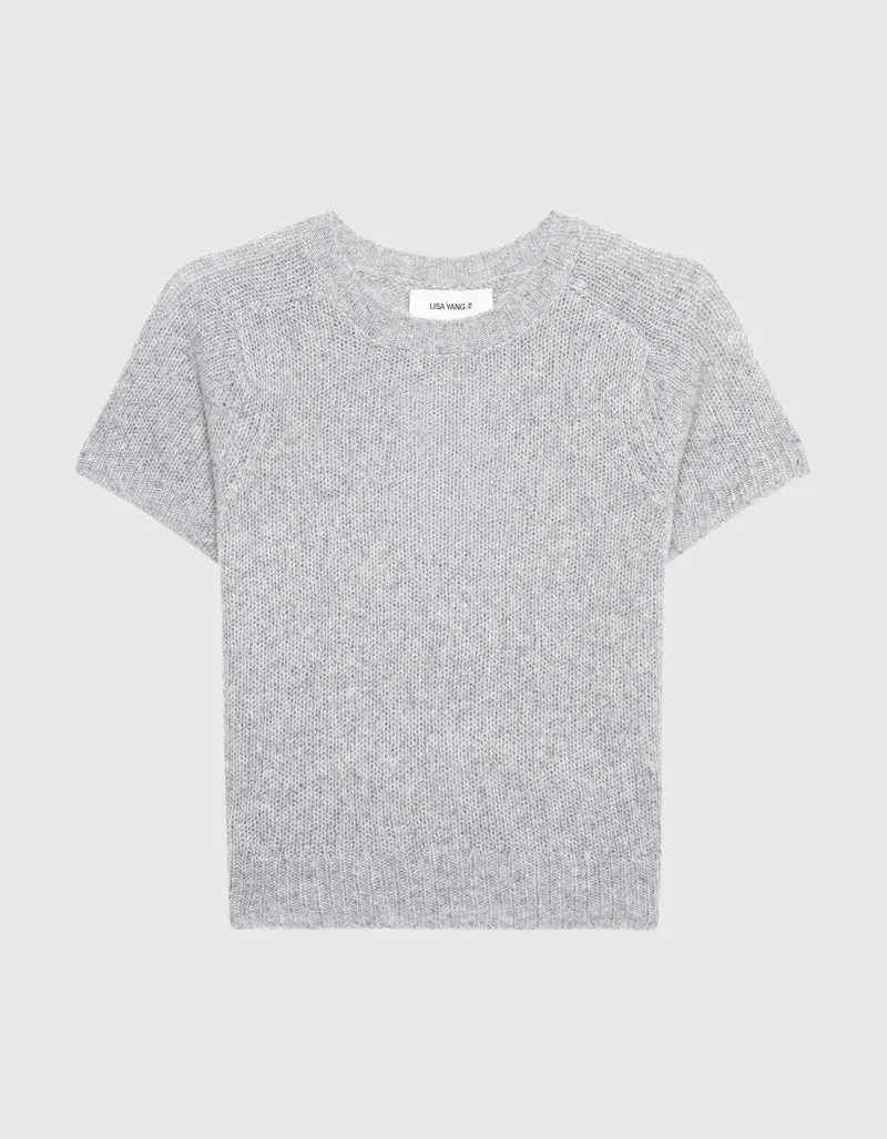 Kaschmir-Seide Kurzarm Pullover Siona