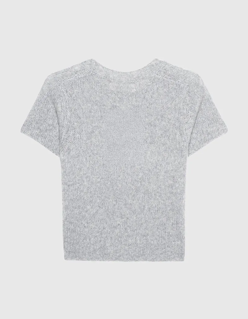 Kaschmir-Seide Kurzarm Pullover Siona