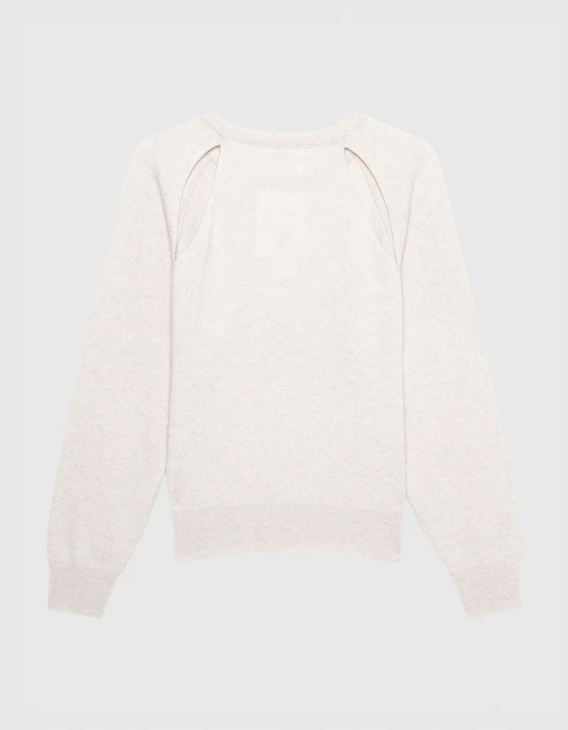Kaschmir-Pullover Cambrie mit Cut-Outs