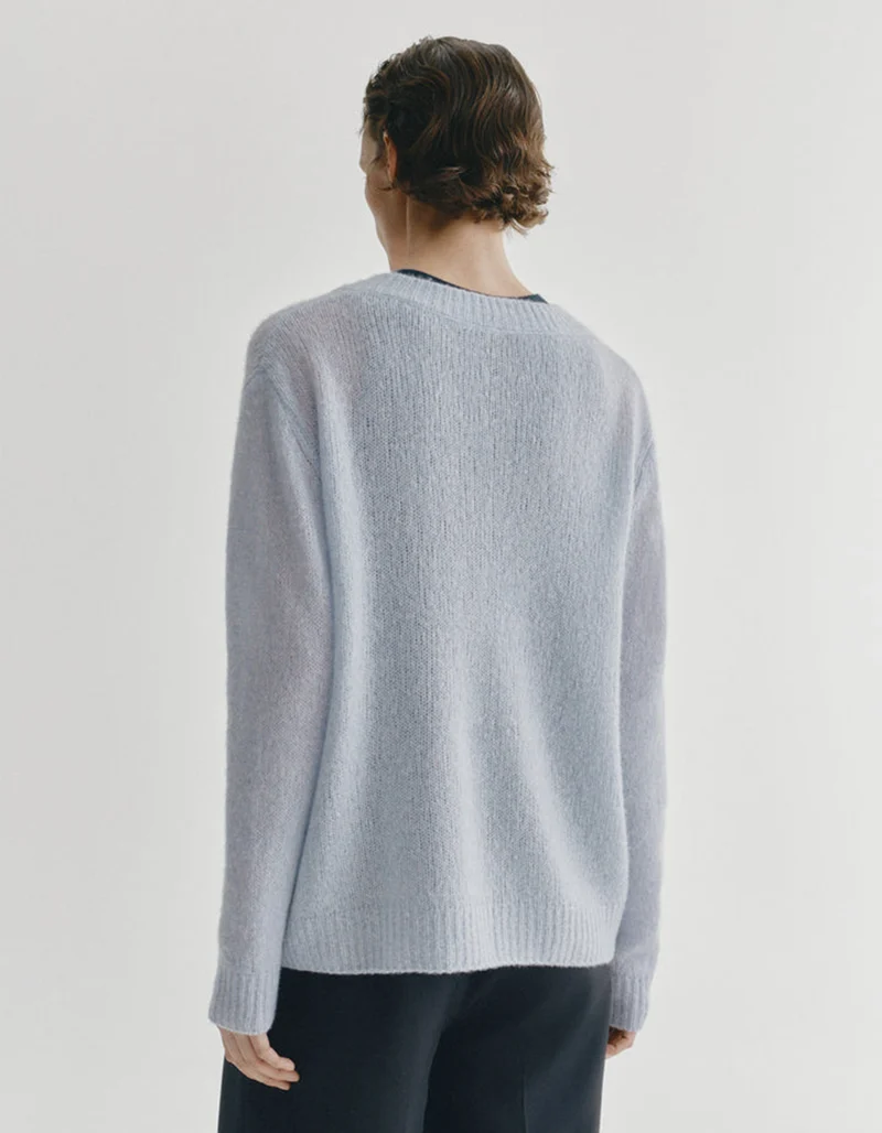 Kaschmir-Seide Pullover Leona mit V-Ausschnitt