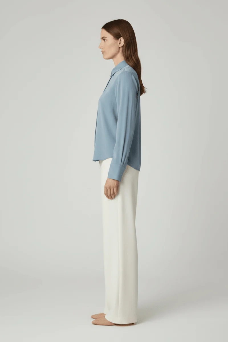 Samsoe Samsoe SAMINA LS SHIRT 14028 in der Farbe Windward Blue