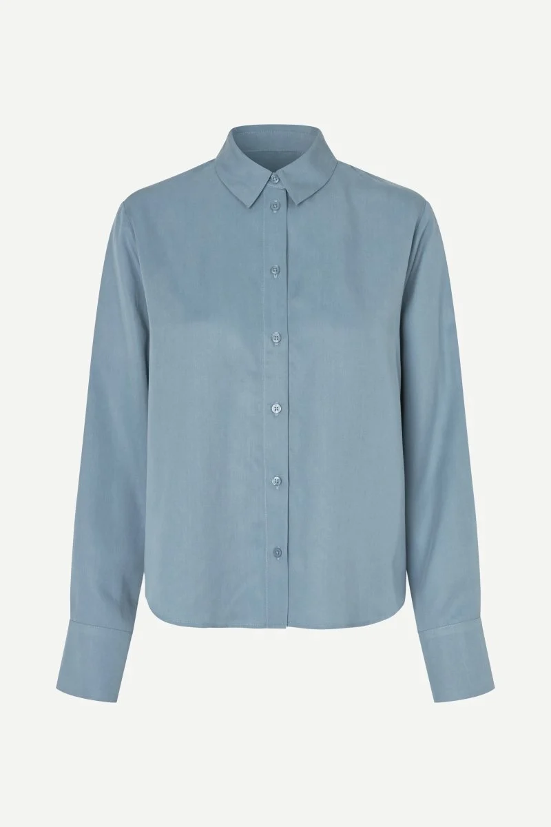 Samsoe Samsoe SAMINA LS SHIRT 14028 in der Farbe Windward Blue