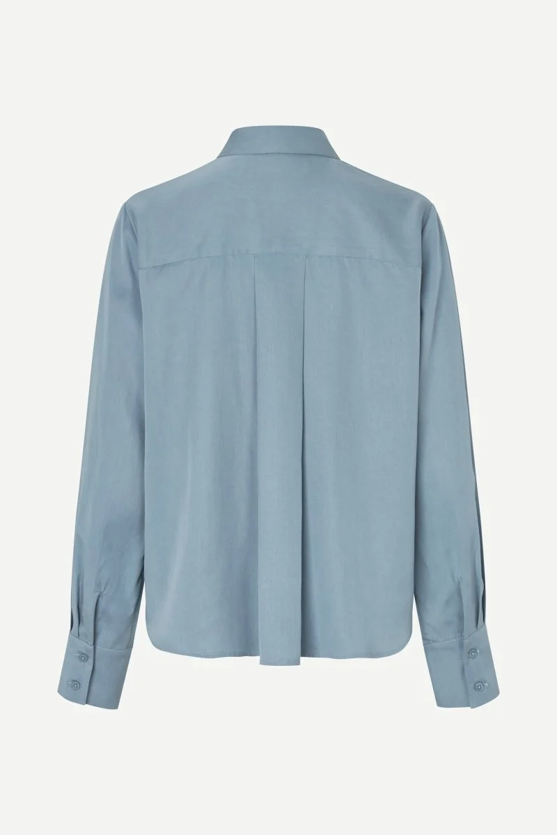 Samsoe Samsoe SAMINA LS SHIRT 14028 in der Farbe Windward Blue