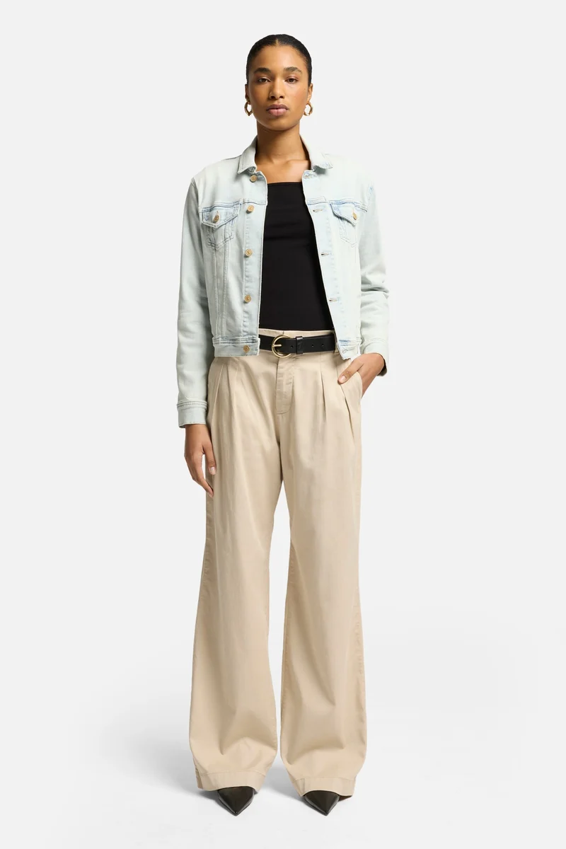 Pleated Chino in Cold Brew