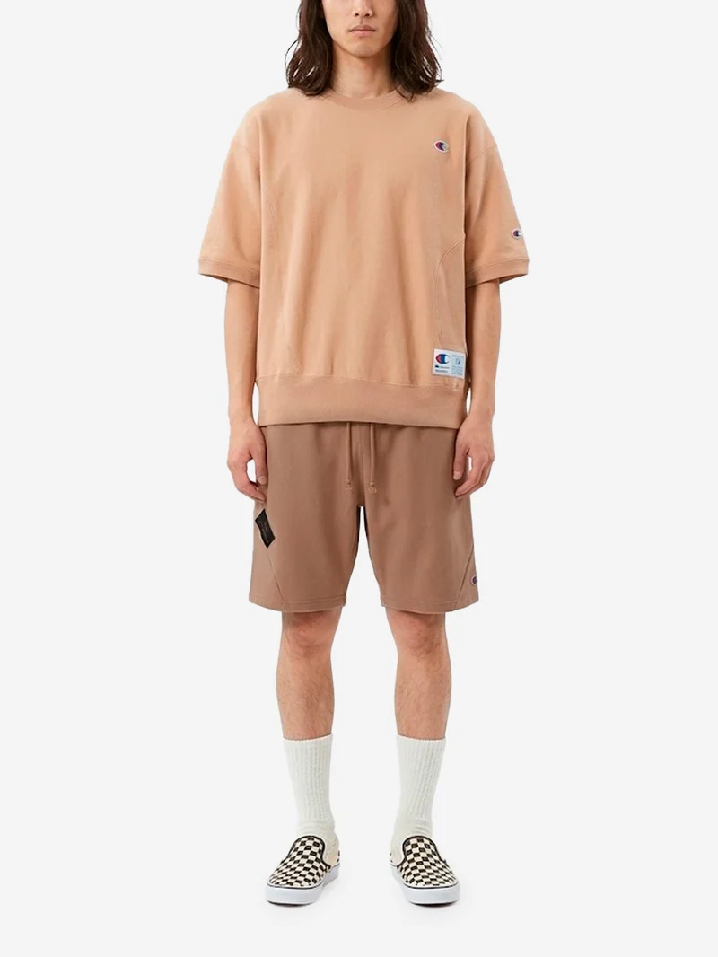 Shorts sportivi in cotone beige x Champion