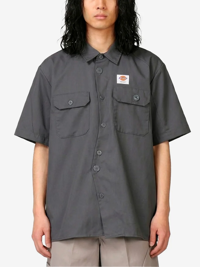 Camicia utility a manica corta grigia x Dickies