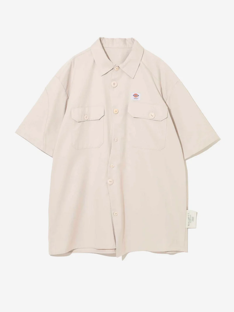 Camicia utility a manica corta beige x Dickies
