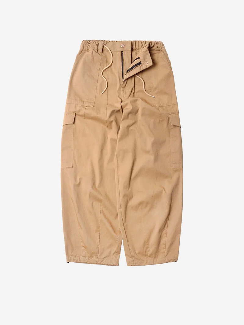 Pantaloni cargo ballonn beige in twill di cotone