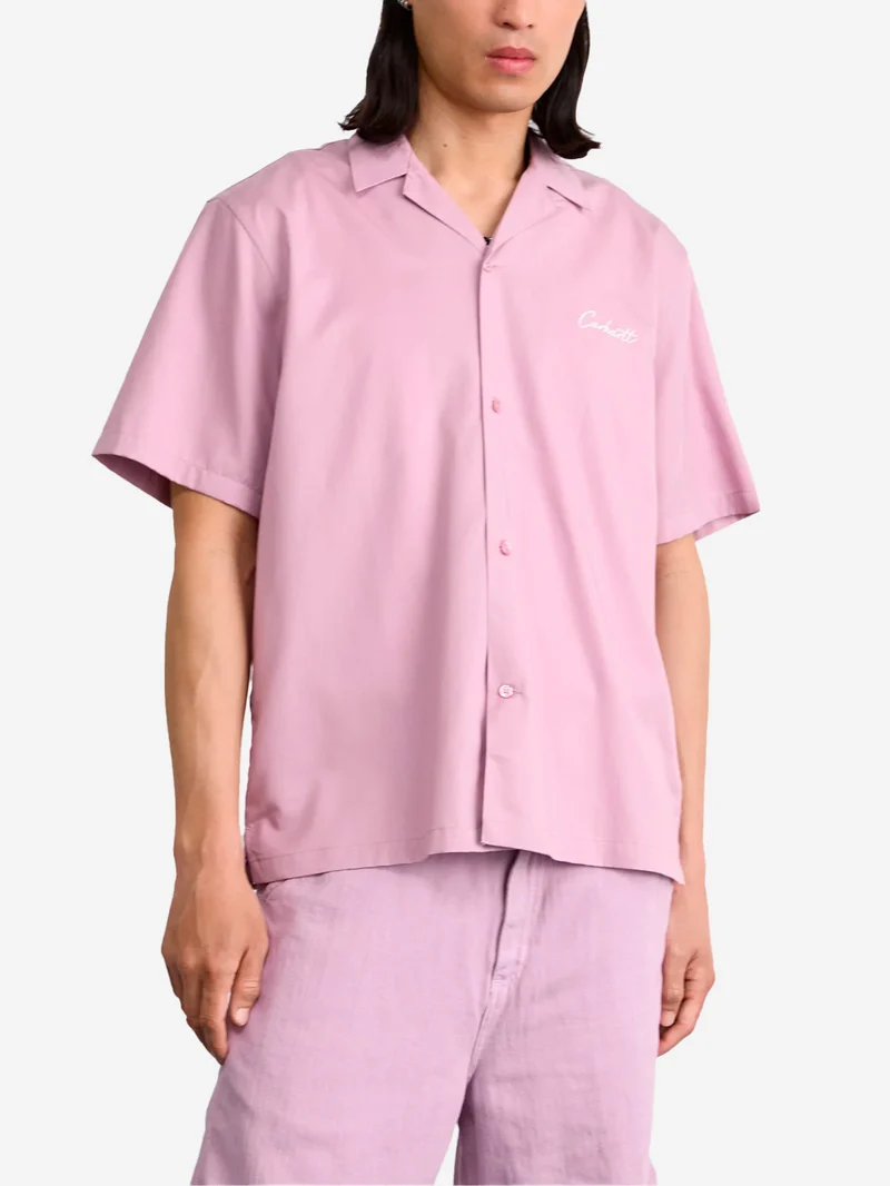 Camicia viola in misto lyocell Delray