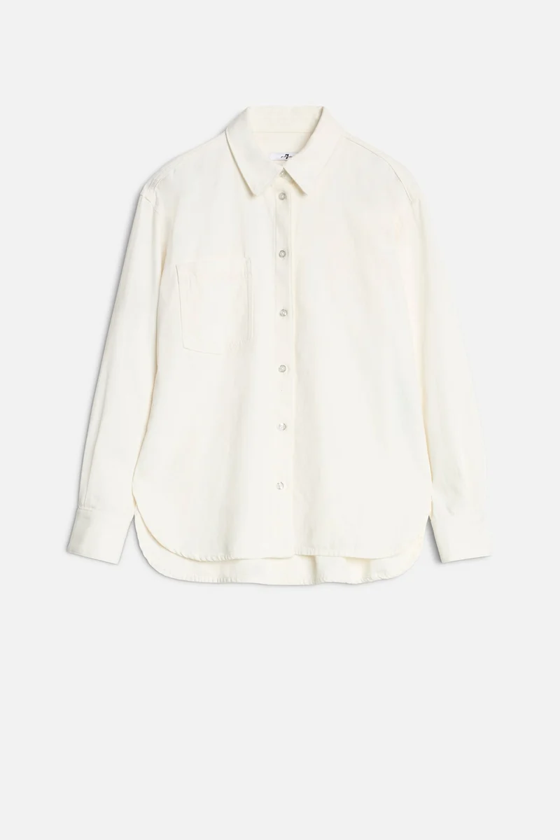 Linen Blend Easy Shirt in Ostuni