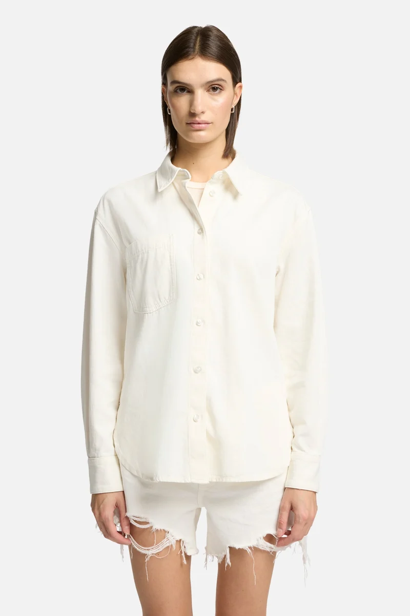 Linen Blend Easy Shirt in Ostuni