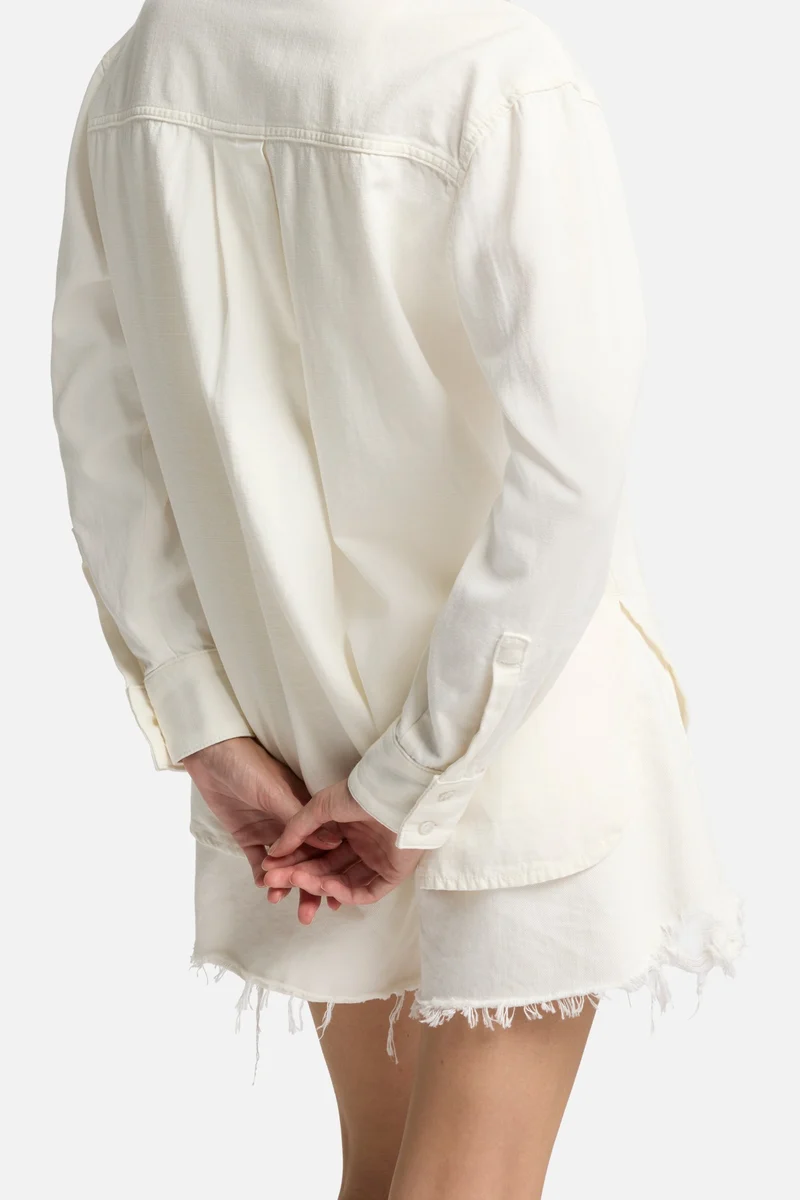 Linen Blend Easy Shirt in Ostuni