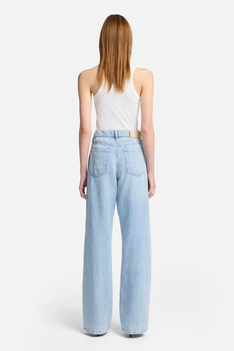 Indigo Linen Tess Trouser in Kansas