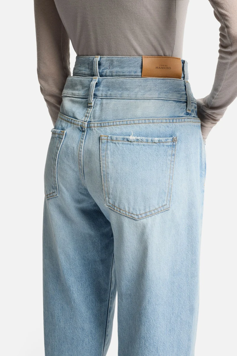 Double Waist Trouser in Bleach