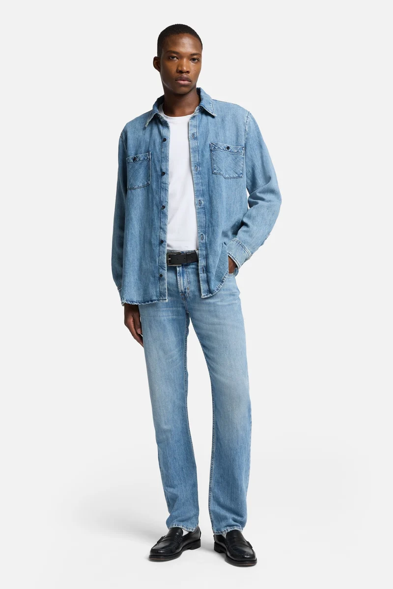 Denim Linen The Straight in Station
