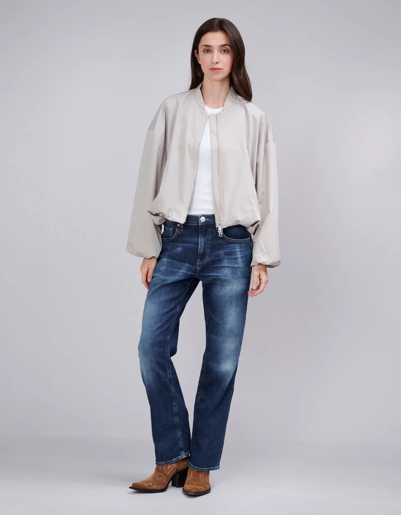 Oversize Cropped Bomberjacke