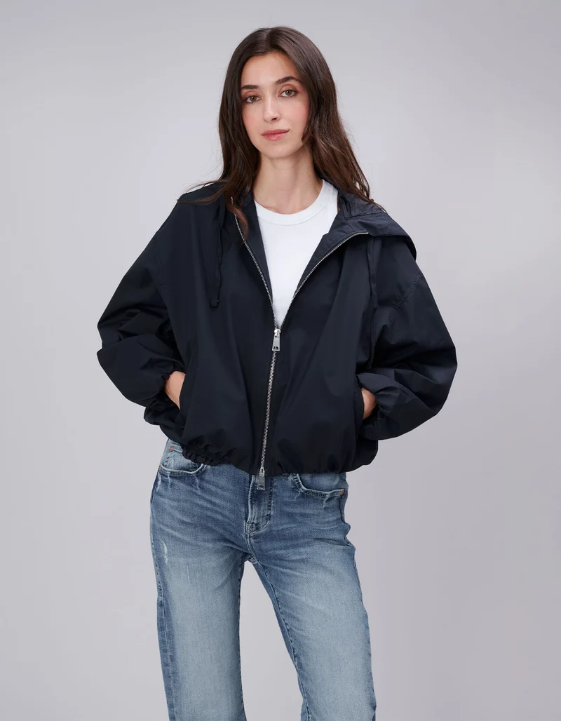 Oversize Cropped Jacke Balloon Hooded