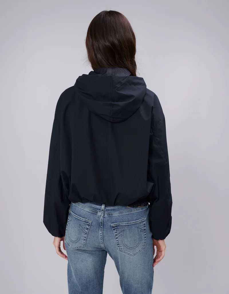 Oversize Cropped Jacke Balloon Hooded